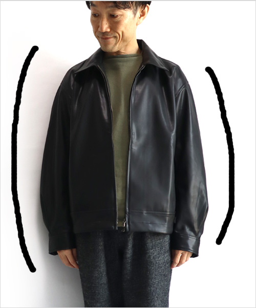 PERS PROJECTS(パース プロジェクト)JENS SHORT BLOUSON “vegan leather”(ブラック)