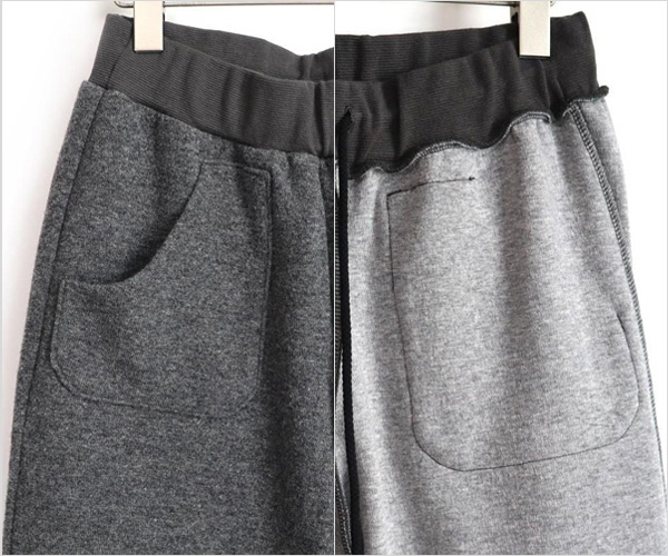 comm. arch.（コム・アーチ）W/C ダブルスウェット パンツ（ミックスグレー）