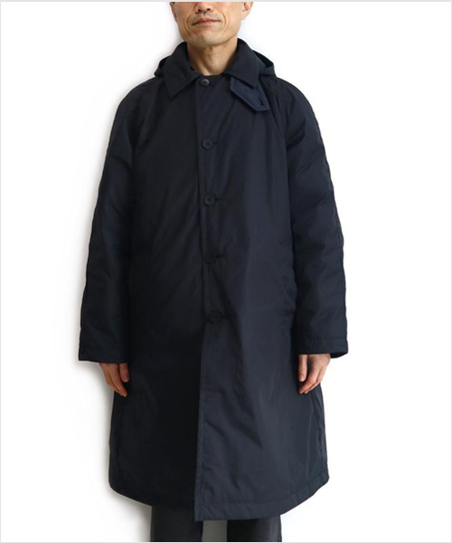 BRENA（ブレナ）リバーシブル オンクルコート（ブラック×ネイビー）