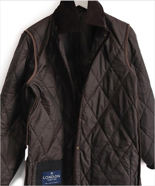 LONDON TRADITION(ロンドン トラディション)“ASTIN D/H” キルティングジャケット(ブラウン)