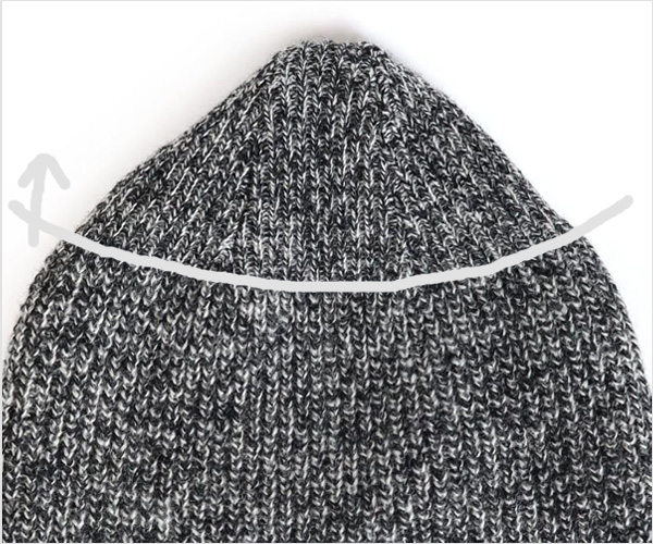 FUJITO（フジト）ニットキャップ（ミックスブラック）