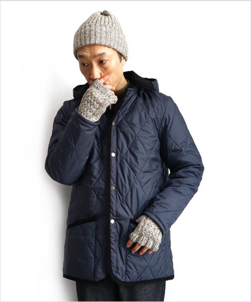 BLACK SHEEP（ブラックシープ）リブ ワッチキャップ＆フィンガーレス ケーブルグローブ