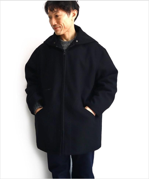 FUJITO（フジト）カデットコート（ブラック）