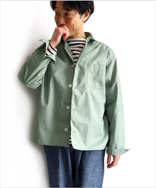 LOLO（ロロ）ニュースタンダードシャツ 春夏バージョン（セージグリーン）
