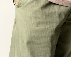 FUJITO（フジト） イージーパンツ（オリーブグリーン）